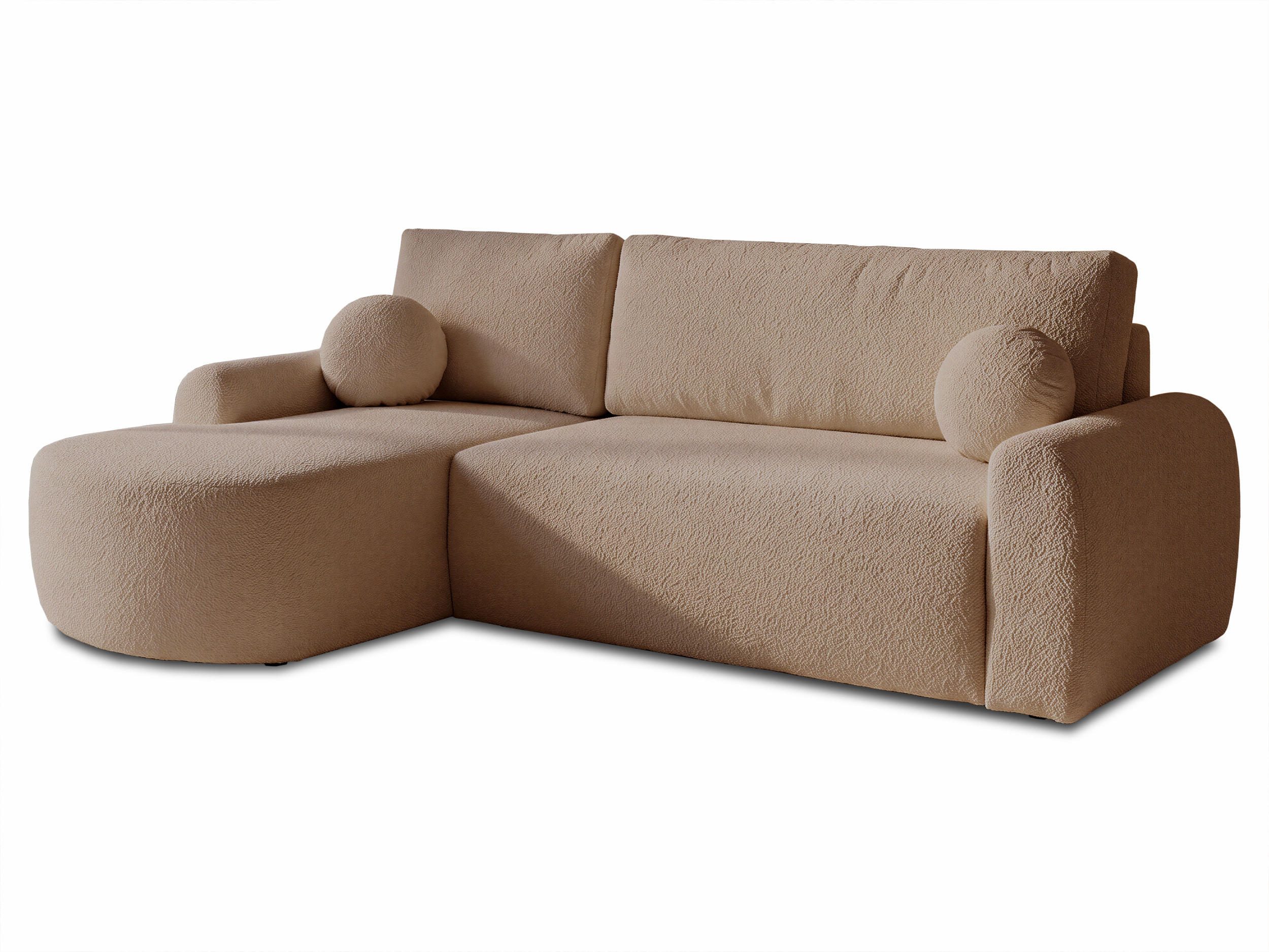 ECKSOFA Jazz, Seite: Links - Rosa, Holz/Textil (240/160cm) - Sofnet