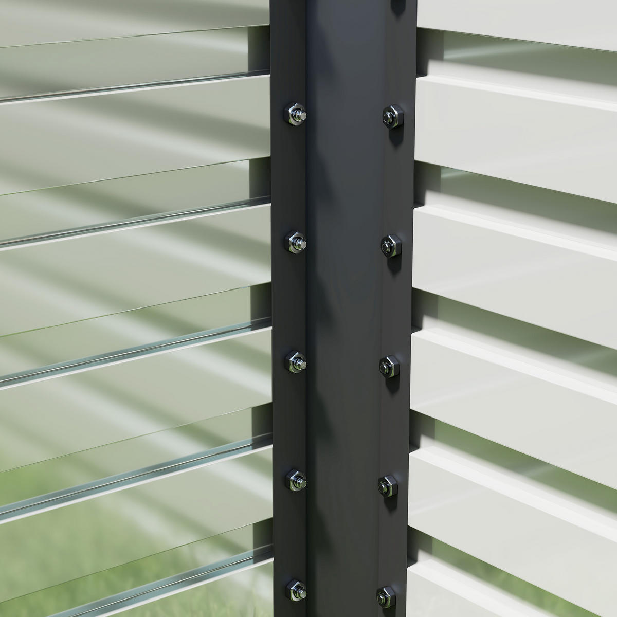 HOCHBEET DE-12169 160/80/60 cm offener Boden Grau - Dunkelgrau, Metall (160/60/80cm) - ComfortXL