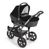 KOMBI-KINDERWAGEN 3-in-1 Cortina X3 tris inkl. Babyschale, Fusssack & Wickeltasche - Schwarz, Kunststoff (61/118/119cm) - Cam il Mondo del Bambino S.p.A.