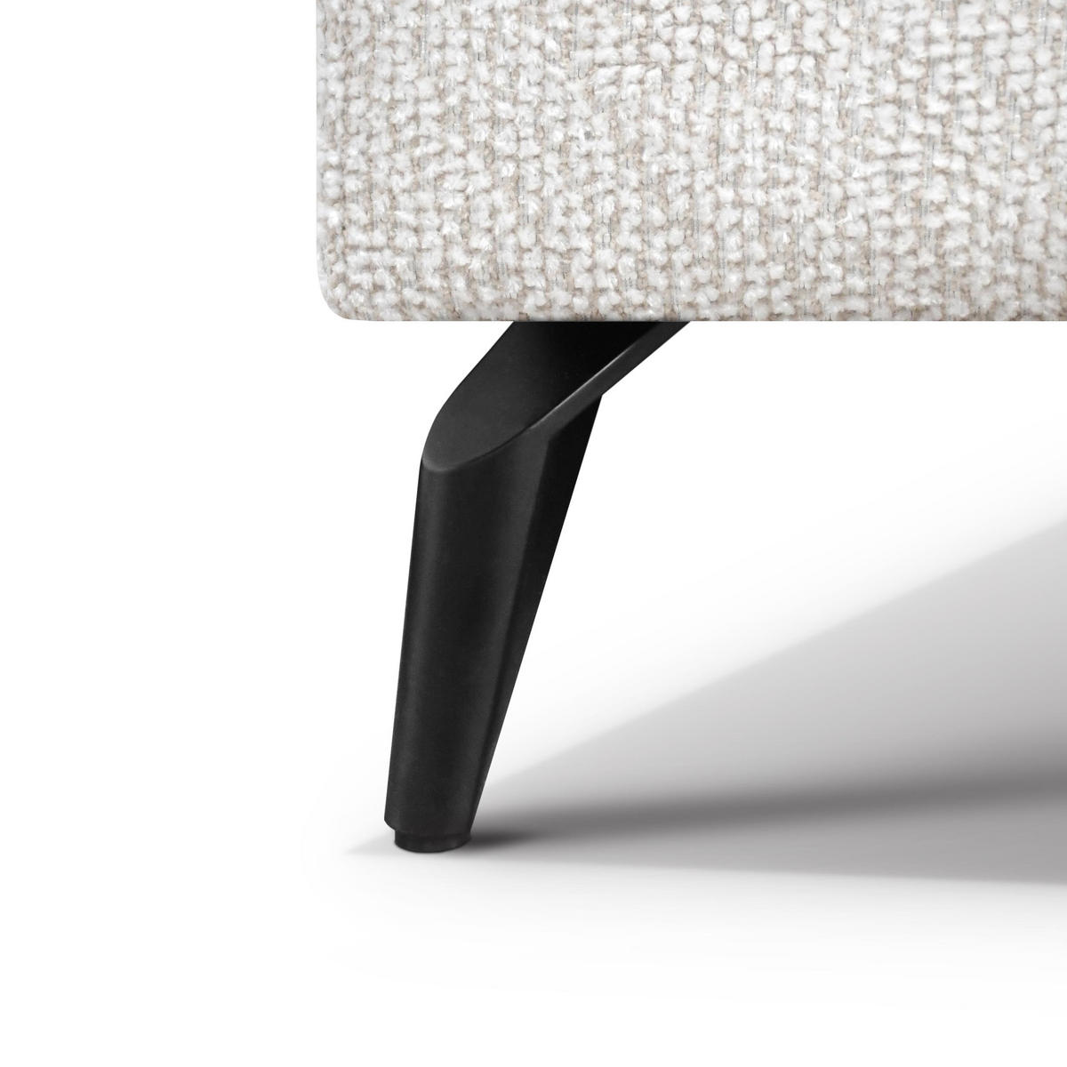 ECKSCHLAFSOFA Mellow mit Bettkasten, Beige, rechts - Beige/Schwarz, Textil (270/205cm) - Beautysofa