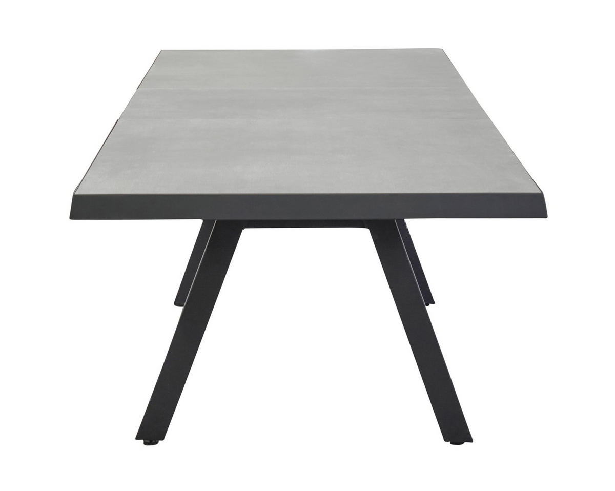 GARTENTISCH Kalifornien 200/260x100x75cm, Keramik, Anthrazit - Anthrazit, Keramik (100/260/75cm) - dasmöbelwerk