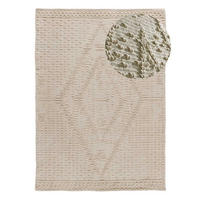 HANDWEBTEPPICH Handgefertigt Creme Pamuk 120/170 cm - Creme, Naturmaterialien (120/170cm) - Atticgo