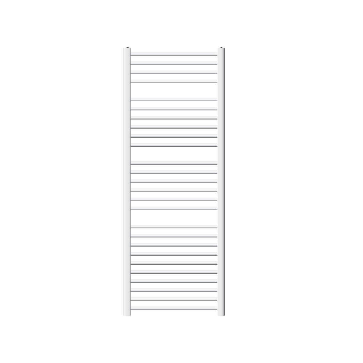 BADHEIZKÖRPER Sahara 600x1600 mm Weiß gerade mit Thermostatventil Set - Weiß, Metall (60/160/3cm) - LuxeBath