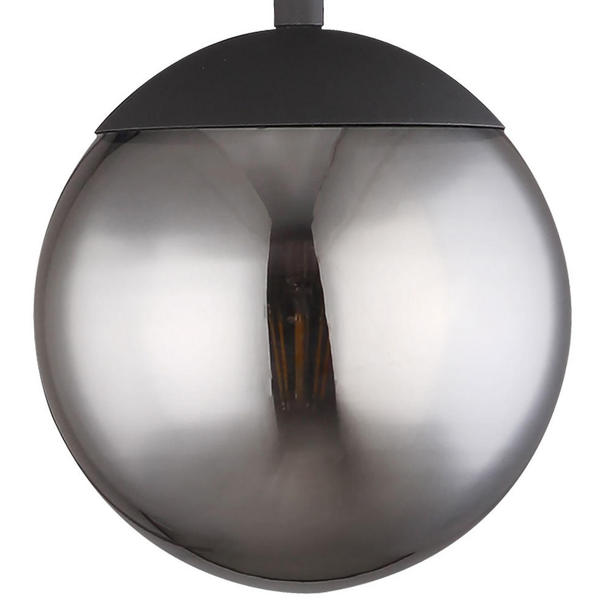LED STEHLEUCHTE Metall Grau Rauchoptik - Grau, Glas (39/25/150cm) - Globo Lighting