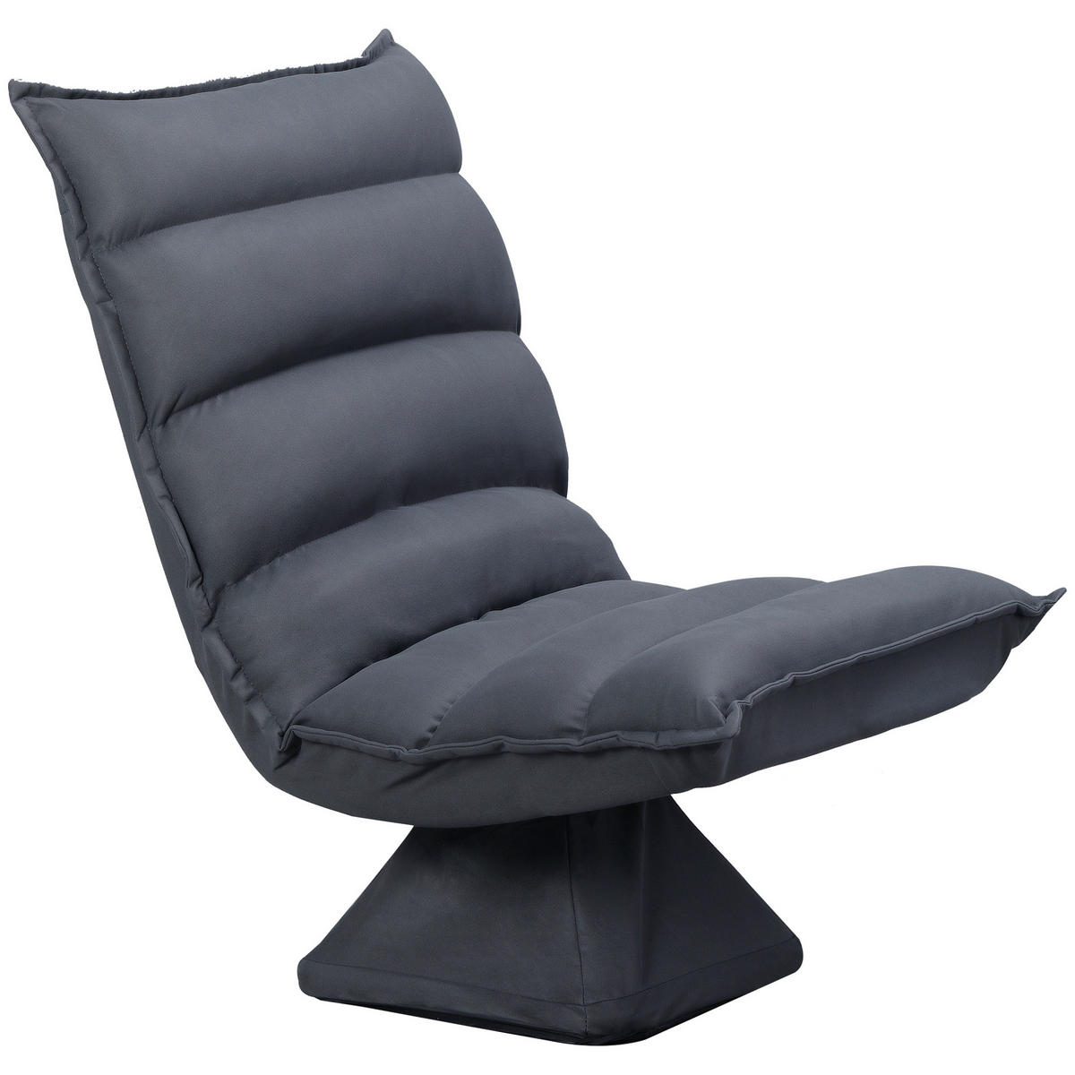 SESSEL DE-06620 drehbarer Sitz, neigbare Rücklehne, Dunkelgrau - Dunkelgrau, Textil/Metall (70/95/62cm) - ComfortXL