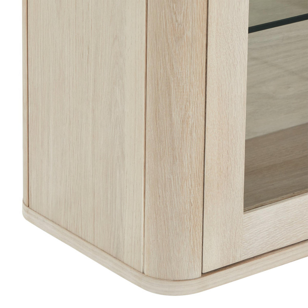 VITRINE Eiche massiv - Eichefarben, Holz (180/60/34cm) - Furnhouse