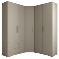GARDEROBEN-SET 236,7/181,7/47 - Kaschmir/Goldfarben, Holz/Kunststoff (181.7/236.7/47cm) - Abiks Möbel