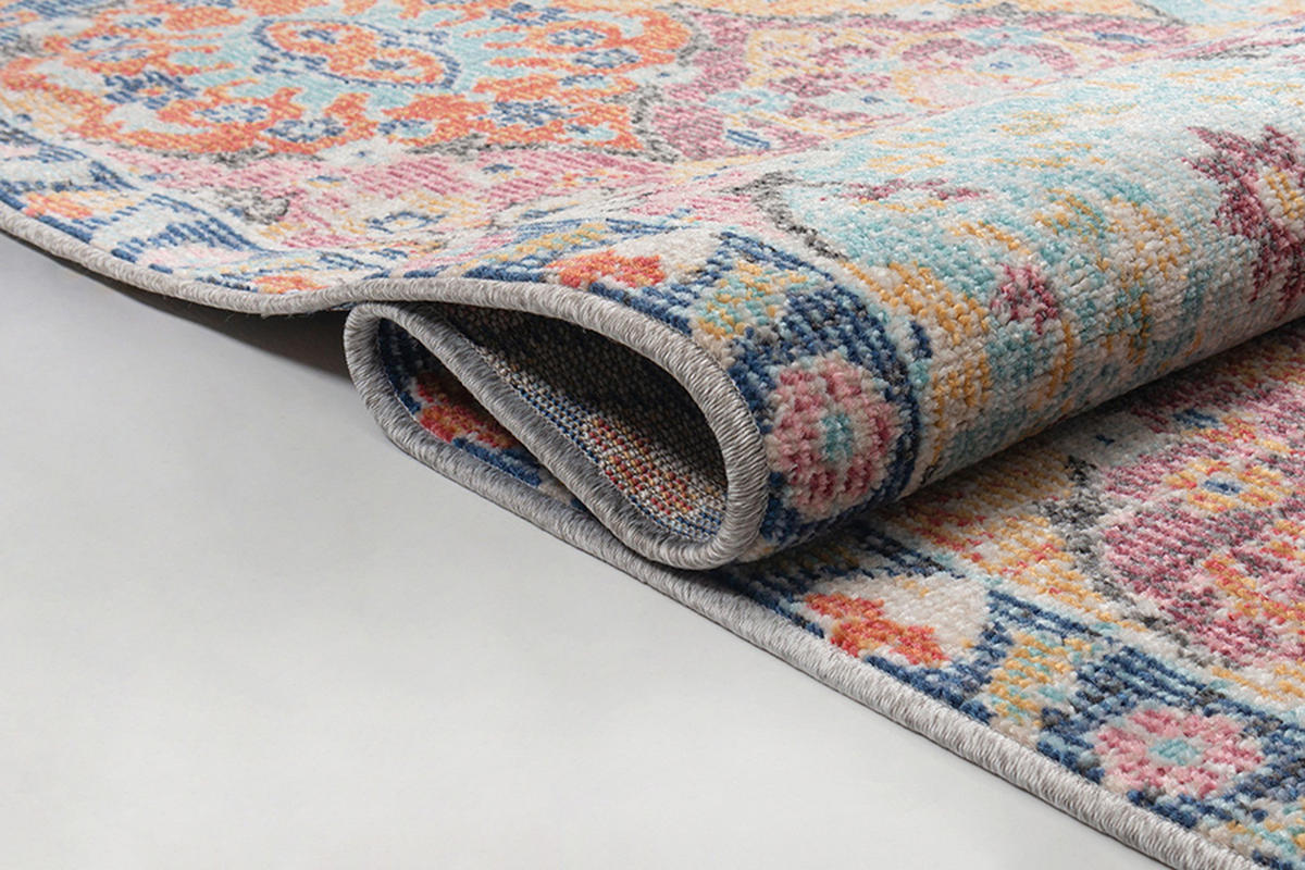 TEPPICH Outdoor Orientalisch LIMMAT Polypropylen Mehrfarbig 80 x 300 cm - Multicolor, Textil (80/300cm) - KADIMA DESIGN