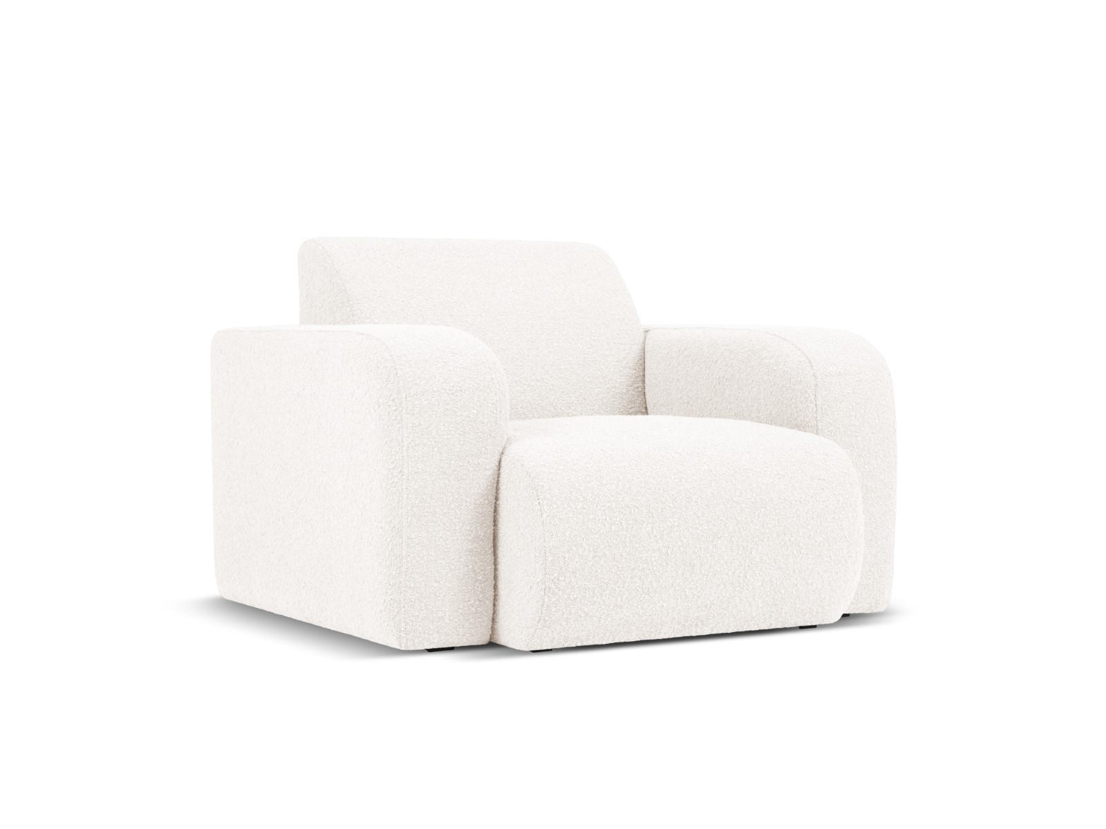 SESSEL Molino aus Boucle weiß - Weiß, Textil (95/72/105cm) - Micadoni