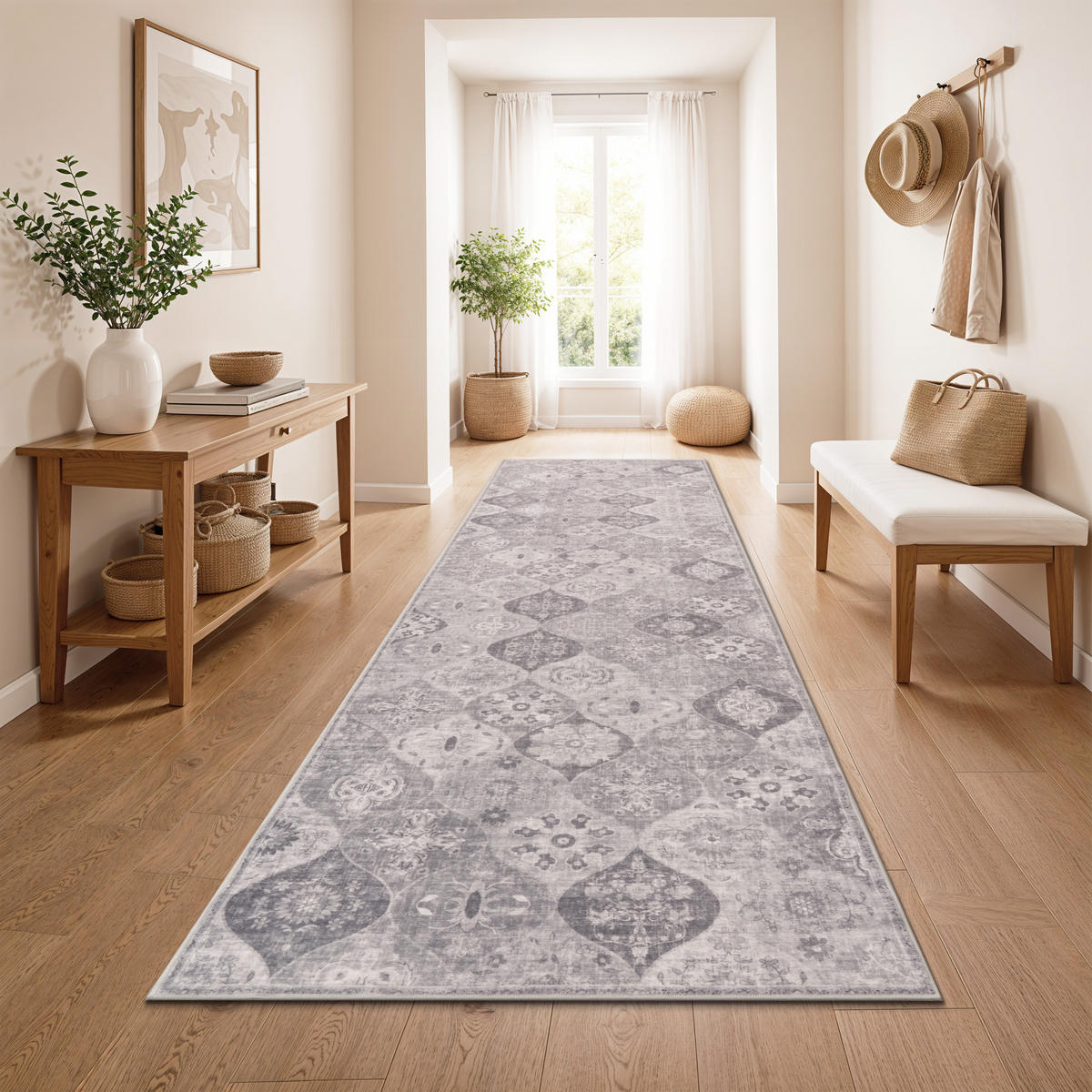 KURZFLORTEPPICH 80/300 cm Semer 421 - Grau, Textil (80/300cm) - Paco Home