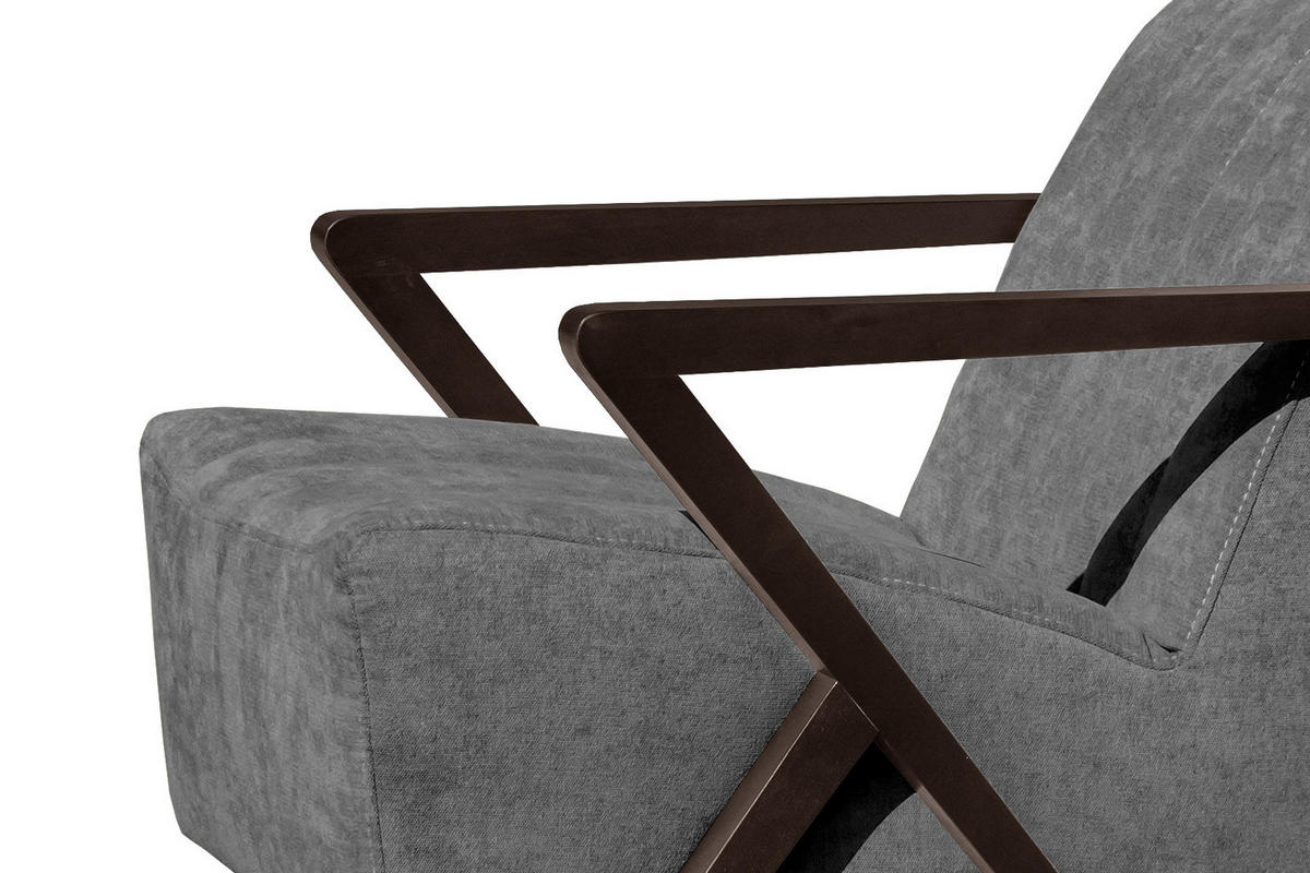 SESSEL LEBRON, grau - Grau, Holzwerkstoff/Textil (65/82/79cm) - Courtois Laville