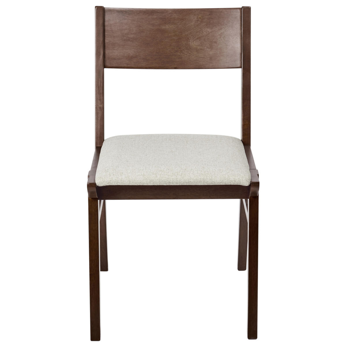 ESSZIMMERSTUHL 2er-Set Hellbeige Enola - Beige/Braun, Holz (45/80/60cm) - Beliani