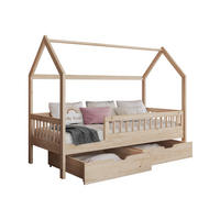 HAUSBETT Gaja 90 - Naturfarben, Holz (90/200cm) - MIRJAN24