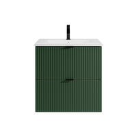 EINZELWASCHTISCH - 60 cm x 47 cm - Holz, Platte - Grün - ZEVINI - Grün, Holz (60/60/47cm) - Vente-Unique
