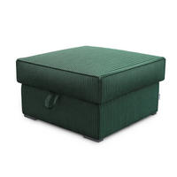 POUF FERA Grün 65x65 cm - Grün, Textil (65/38/65cm) - MASSENO