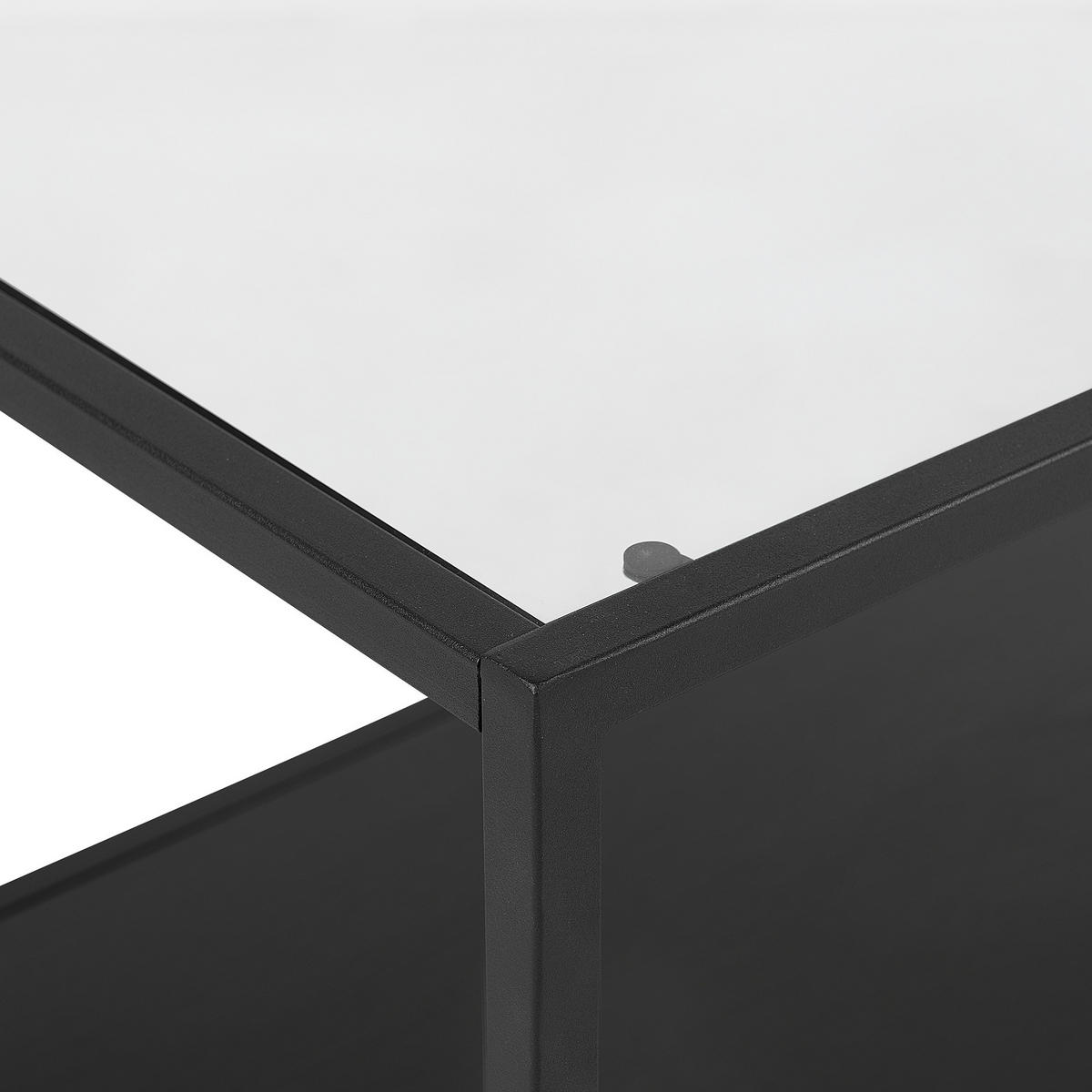 COUCHTISCH Glas schwarz rechteckig Medora - Schwarz, Glas (54/100/42cm) - Beliani