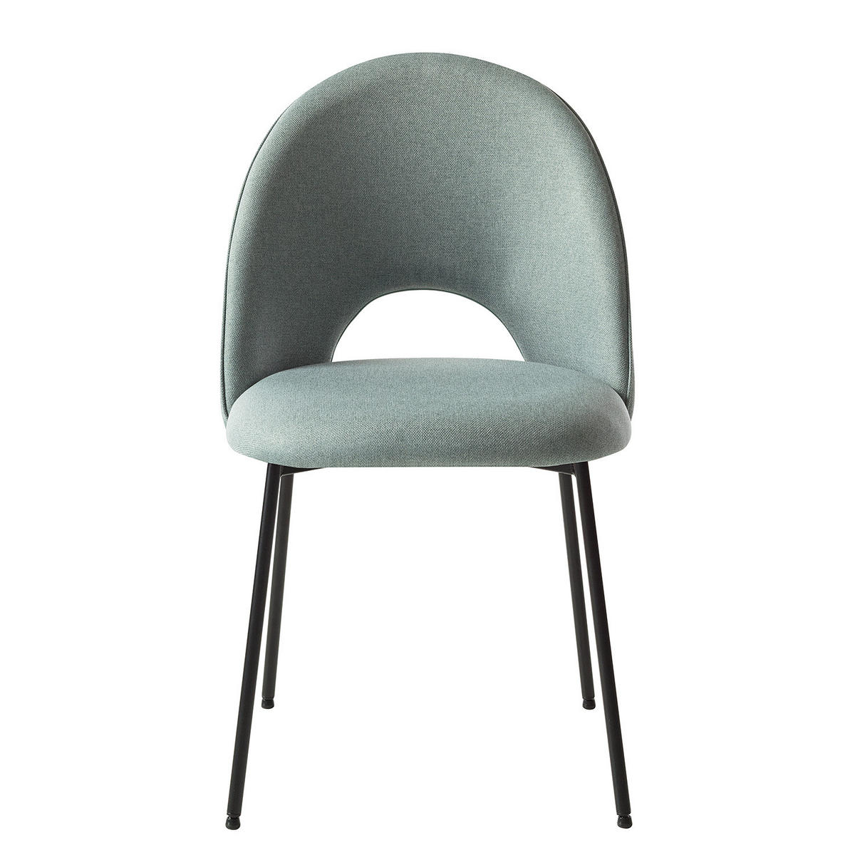 POLSTERSTUHL - Metall / Textil - Mintgrün/Grau, Textil/Metall (49/84/54cm) - home24
