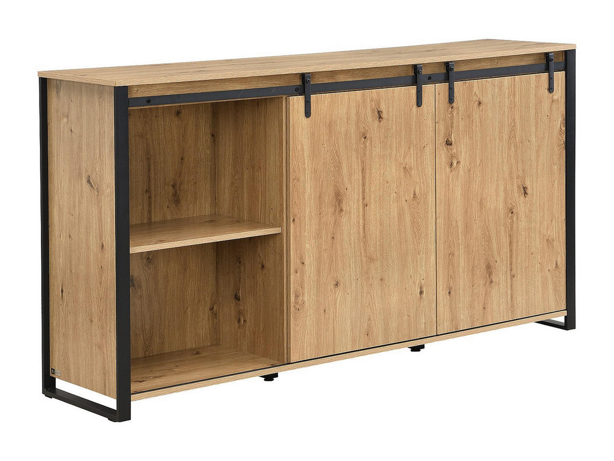 SIDEBOARD - 170 cm x 40 cm - Holz, Platte - Naturfarben Hell - BELINARO - Naturfarben, Holz (170/91/40cm) - Vente-Unique