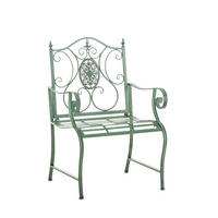 STUHL Pamela antik-grün - Grün, Metall (62/94/53cm) - TPFGarden
