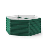 HOCHBEET Grün 148.5 x 129 cm - Grün, Metall (148.5/60/129cm) - OK-Living