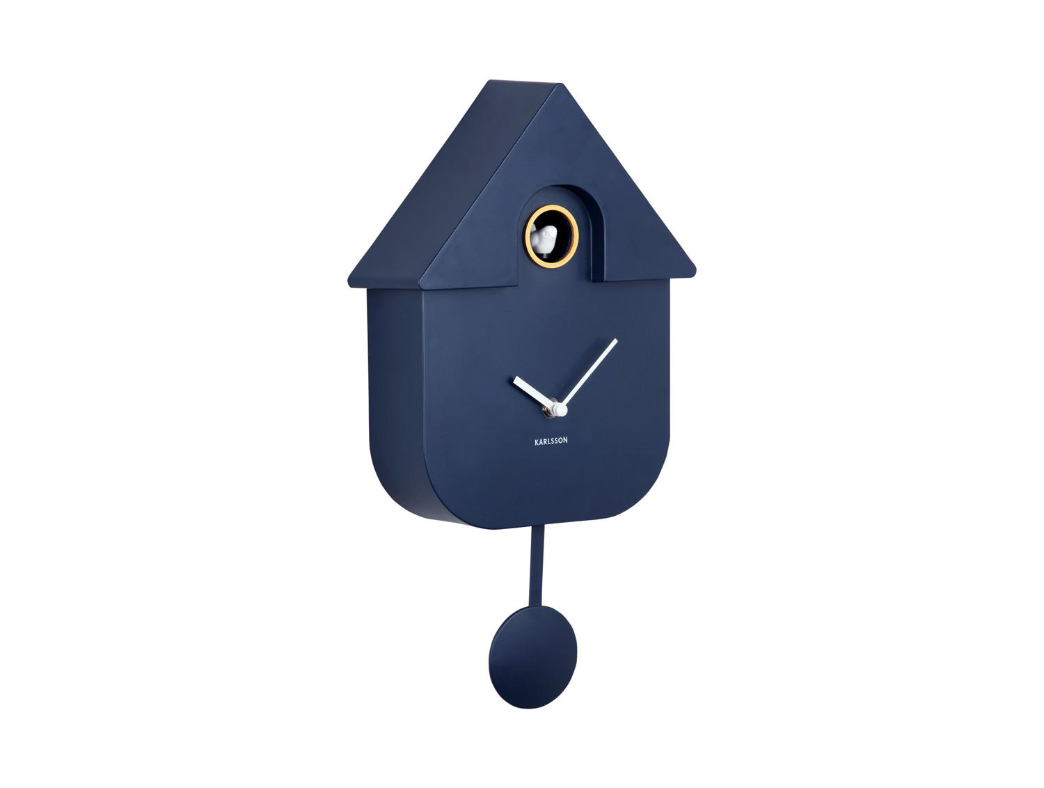 WANDUHR Modern Cuckoo 8.5/21.5/41 cm - Blau, Kunststoff (21.5/41/8.5cm) - Karlsson