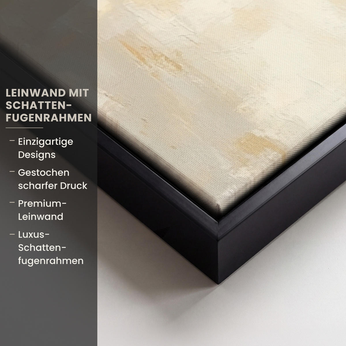 LEINWAND Bilder mit Rahmen - Hase - Ohren - Braun - 40x60 - Beige, Textil (40/60cm) - MuchoWow