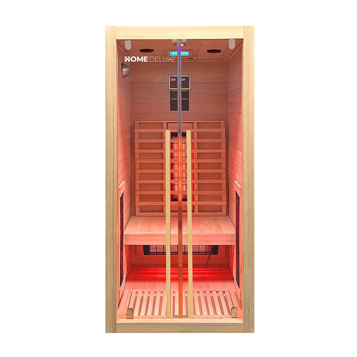 INFRAROTKABINE SONORA S - Größe: S - Naturfarben, Holz (90/190/90cm) - Home Deluxe