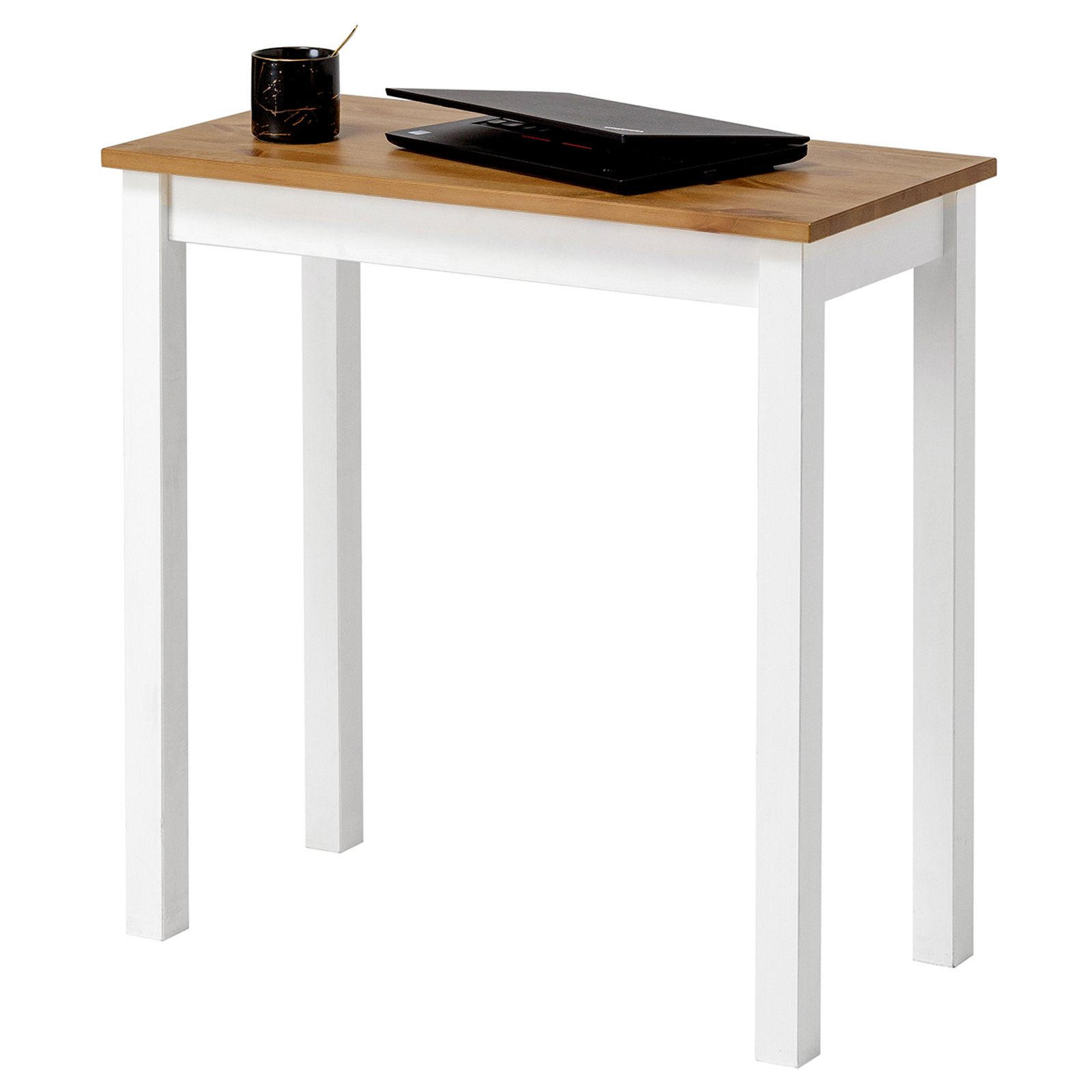 SCHREIBTISCH Massivholz 38/75/75 cm - Braun, Holz (38/75/75cm) - hagge home