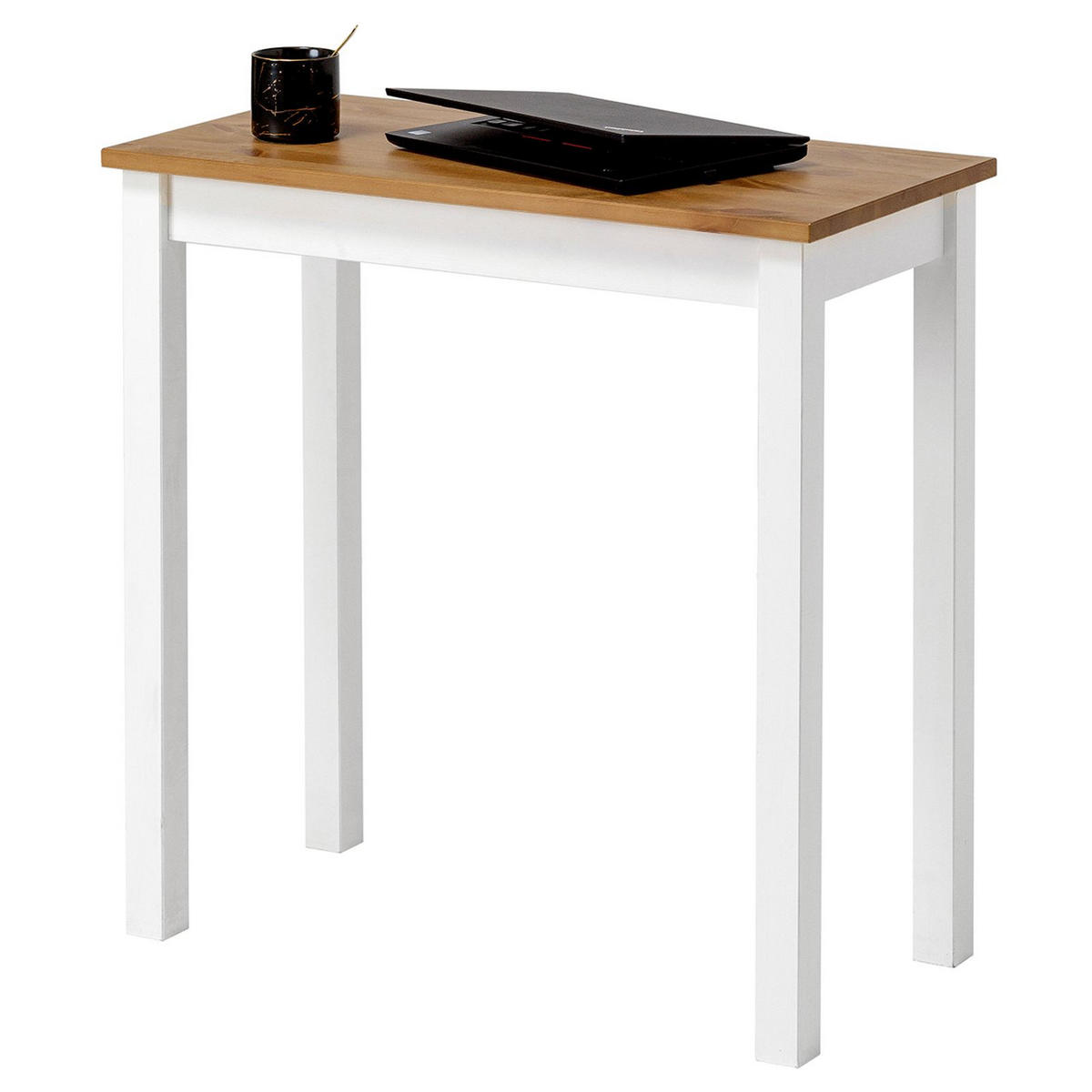 SCHREIBTISCH Massivholz 38/75/75 cm - Braun, Holz (38/75/75cm) - hagge home