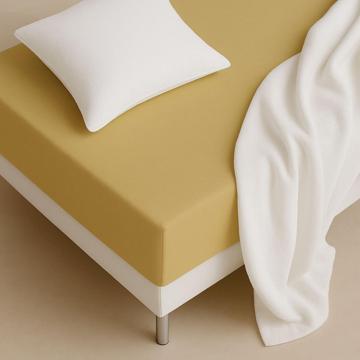 NAPÍNACIE prestieradlo FLAT - biela, textil (200/200cm) - Schöner Wohnen