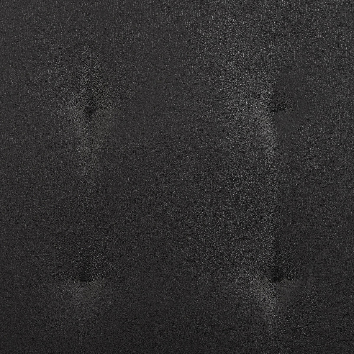 ESSZIMMERSTUHL 2er-Set Kunstleder Schwarz Rovard - Schwarz, Textil/Metall (42/101/52cm) - Beliani