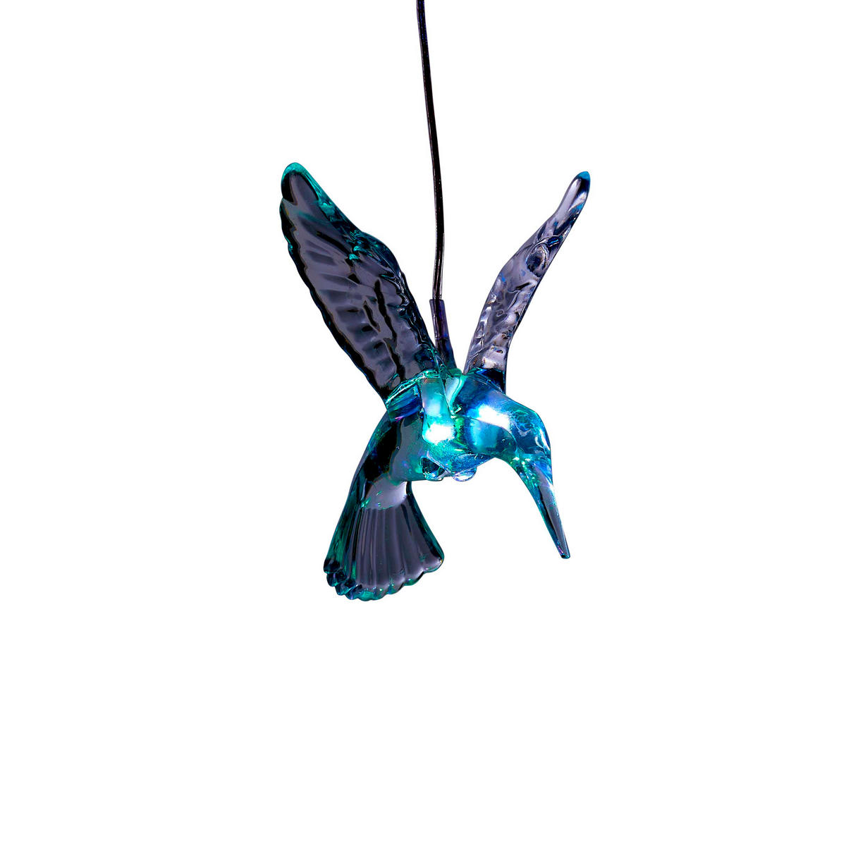 LED-SOLAR-WINDSPIEL - farbwechselnd mit Dämmerungssensor für Garten, Balkon und Terrasse - Weiß, Kunststoff (12.5/12.5/94cm) - Northpoint