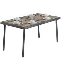 GARTENTISCH,GRAU,1 Stück - Grau, Naturmaterialien (145/85/72cm) - GiPP