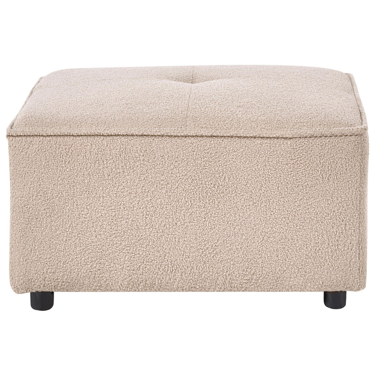 OTTOMANE Bouclé Beige Axebo - Beige, Textil (70/42/70cm) - Beliani