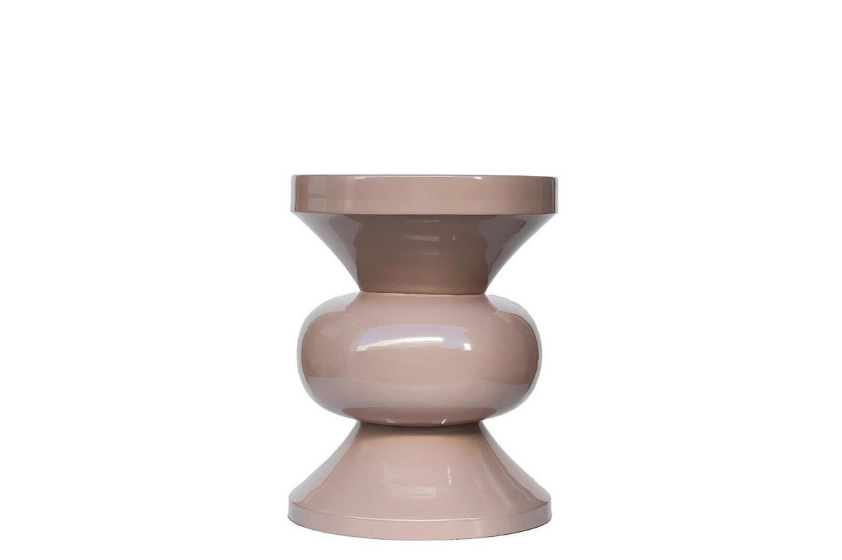 BEISTELLTISCH Ole - Rosa - 47/36/36 cm - Pink, Metall (36/36/47cm) - Livingfurn