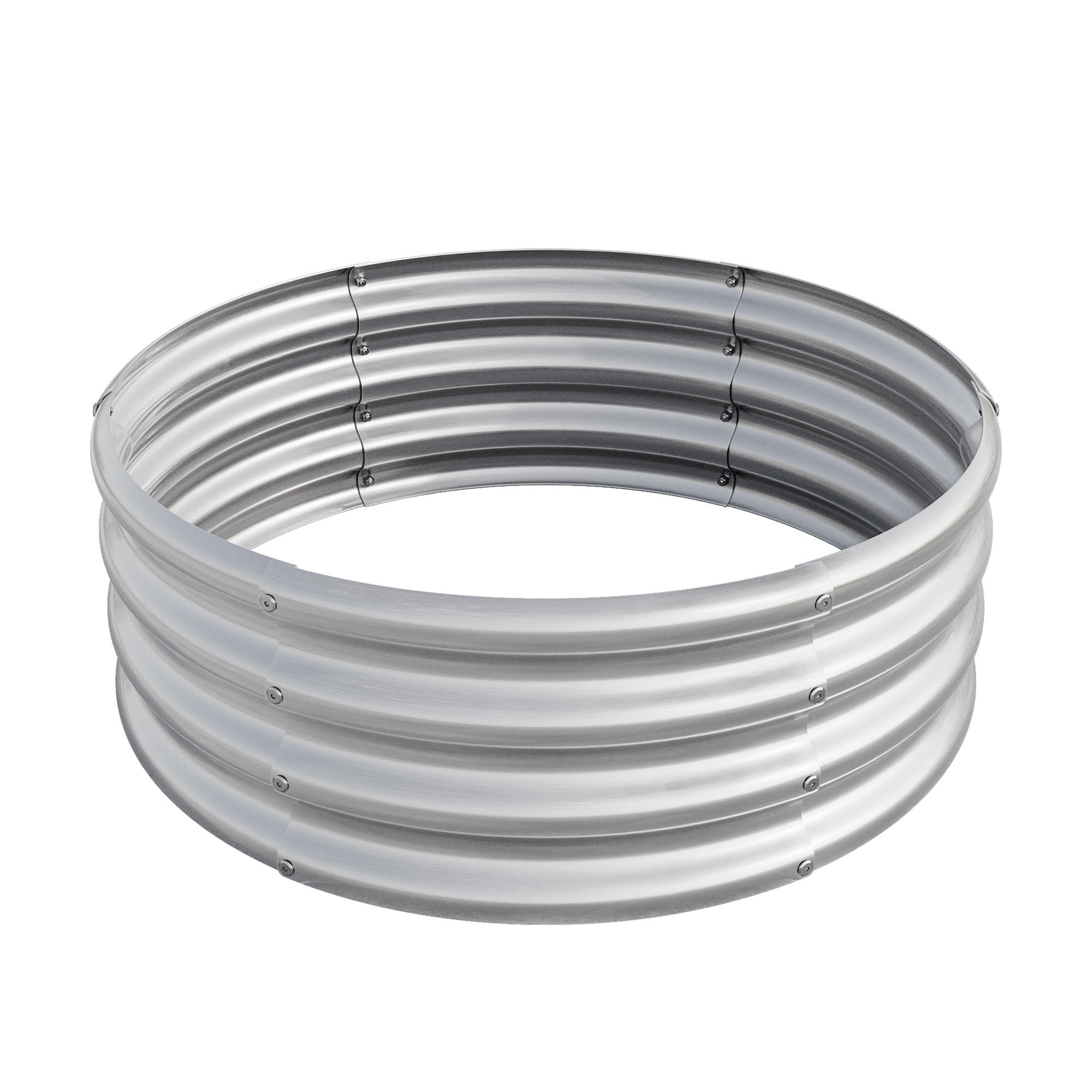 HOCHBEET 81.5/81.5/13 cm Silber - Silberfarben, Metall (80/30/80cm) - Oxeza