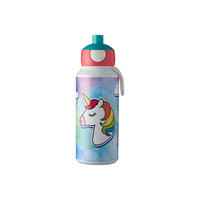 TRINKFLASCHE Campus Einhorn 400 ml - Pink/Multicolor, Kunststoff (0.4L) - Mepal