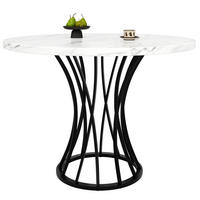 ESSTISCH 80/80/76 cm Schwarz aus MDF und Metall mit verstellbaren Füßen - Schwarz, Holzwerkstoff (80/80/76cm) - OKMYHOME