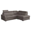 ECKSOFA Oslo 2rRLXp, Seite: Rechts 2R+R+LXP - Hellbraun/Silberfarben, Holz/Textil (250/200cm) - MIRJAN24