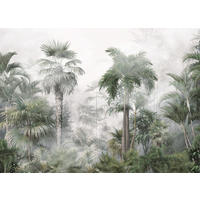 FOTOTAPETE tropische Landschaft mit Palmen 270 x 375 cm - Grün, Papier (270/375cm) - Sanders & Sanders