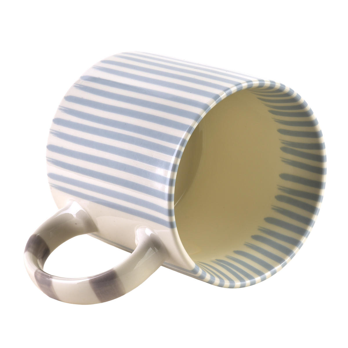 BECHER Ronnie grau 9/13/9 cm Porzellan - Grau, Keramik (0.38L) - Mondex