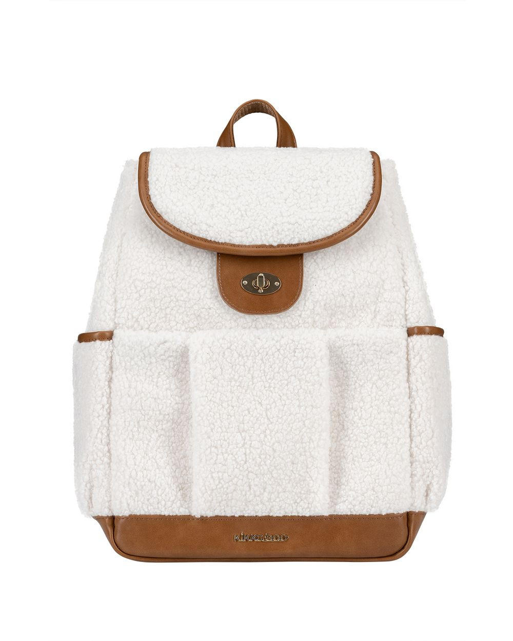 WICKELTASCHE Morice weiß Magnetknöpfe, Drehverschluss, verstellbare Gurte, Schultergurte - Weiß, Textil (15/39/28cm) - Kikka boo