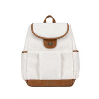 WICKELTASCHE Morice weiß Magnetknöpfe, Drehverschluss, verstellbare Gurte, Schultergurte - Weiß, Textil (15/39/28cm) - Kikka boo