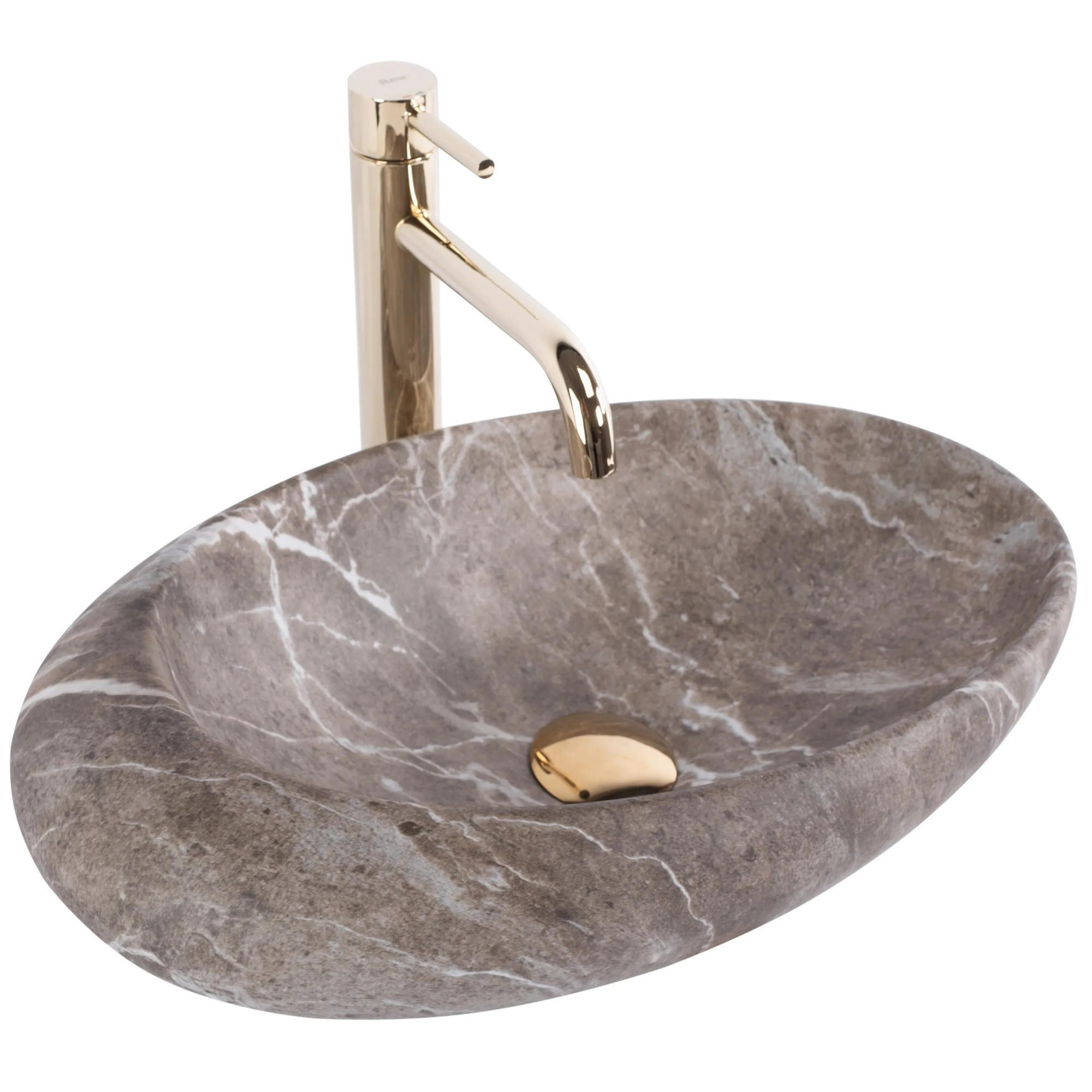REA Aufsatzwaschbecken Grau 31x13.5x49 cm