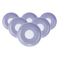 TEEUNTERTASSEN Liberty Pure Colors Grape Purple ø 13 cm 6er Set - Lila, Keramik (13cm) - Seltmann Weiden