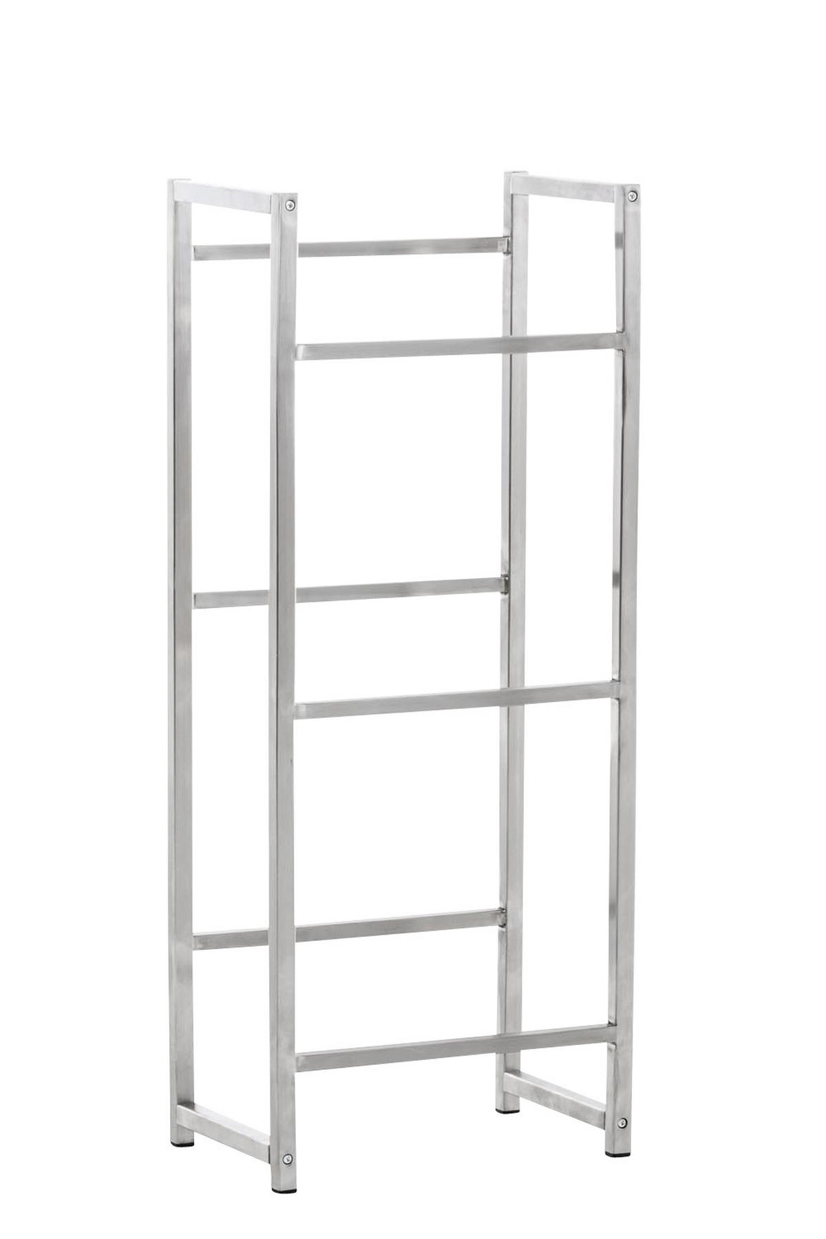 KASTENSTÄNDER Metall edelstahl - Edelstahlfarben, Metall (47/116/31cm) - CLP