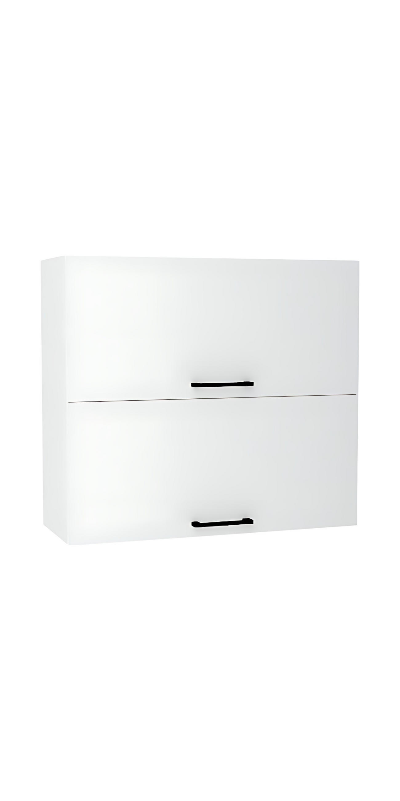 HÄNGESCHRANK W80GRF/2 - Morvex - Funktionales Design Konzept - Weiß, Holz/Metall (80/72/30cm) - ROYAL24_MARKT