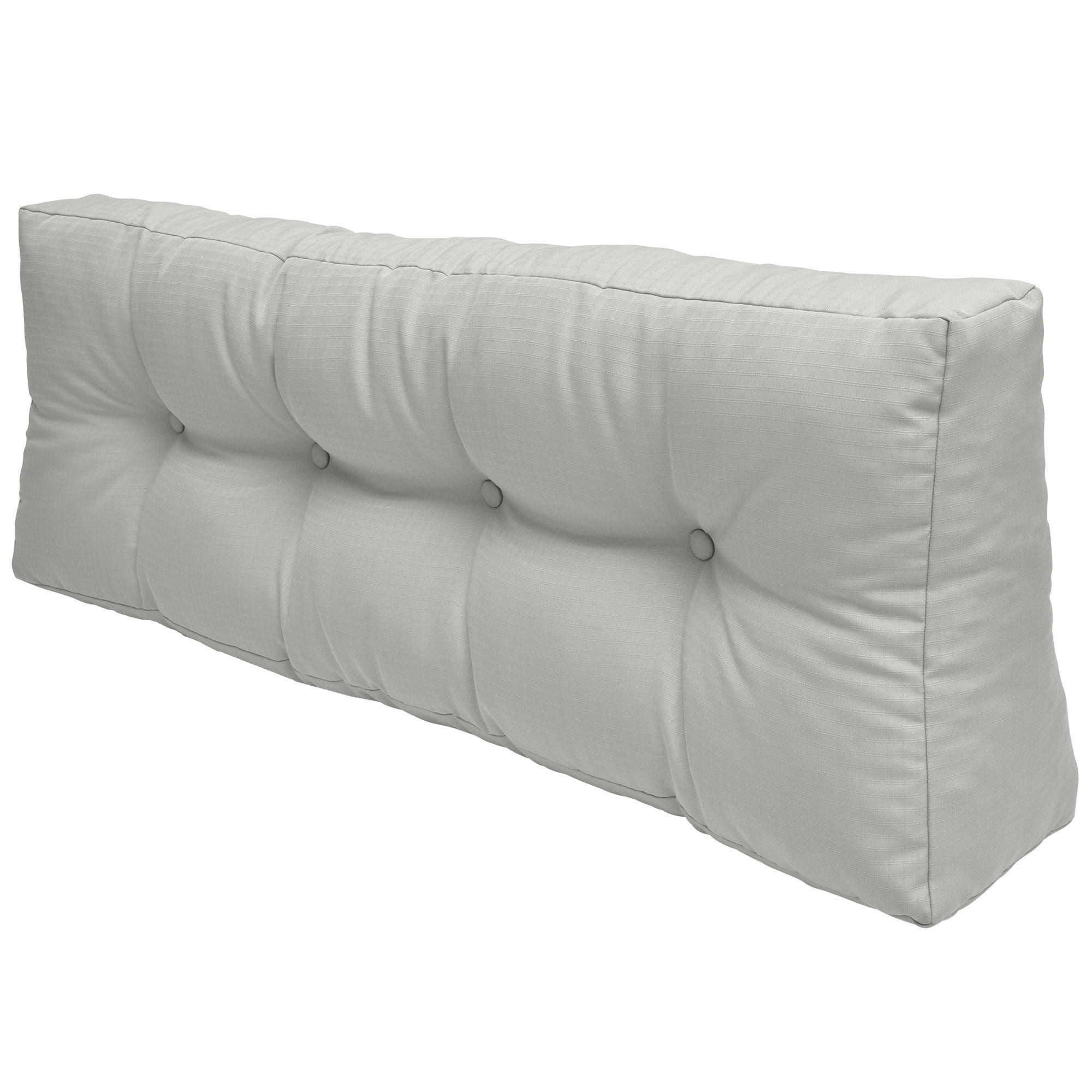 Beautissu Palettenkissen Hellgrau 40x10x120 cm