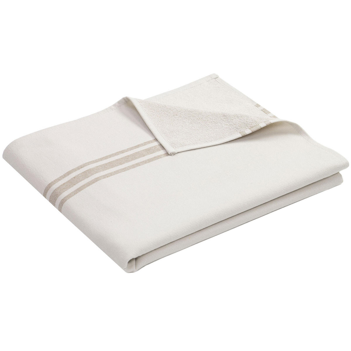 STRANDTUCH, 100% Baumwolle - Beige, Textil (70/180cm) - Zollner