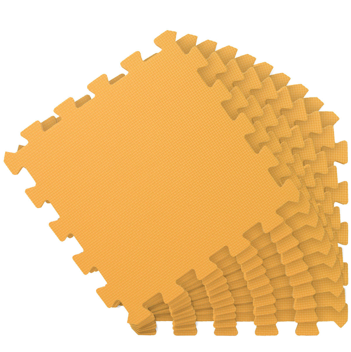 SPIELMATTE ab Null - 90 cm Baby Puzzlematte Gelb - Gelb, Kunststoff (30/30cm) - Littletom